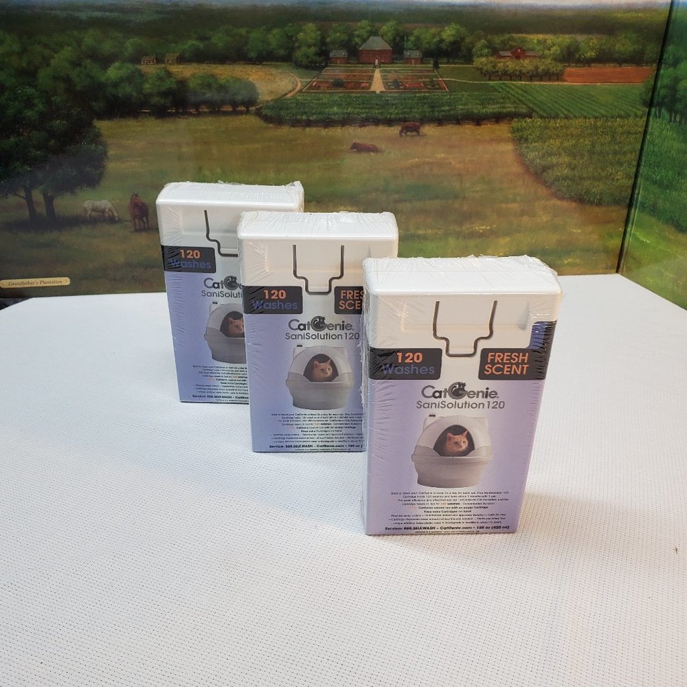 New Cat Genie CatGenie 120 SaniSolution 120 Washes Fresh Scent